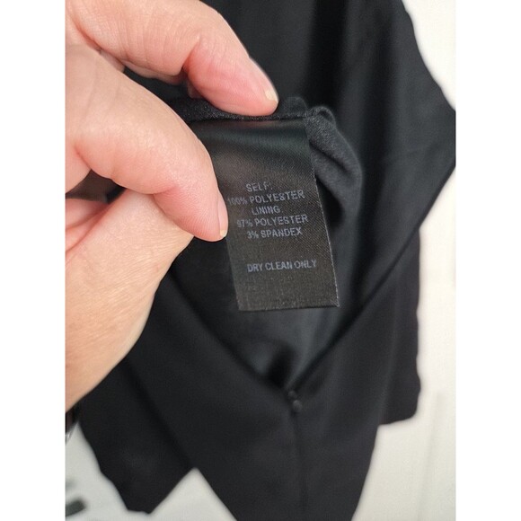 Lulu's Sz S Black Short Dress Spaghetti Strap Cut Out Back Tie Across Top Hoco - Picture 7 of 8